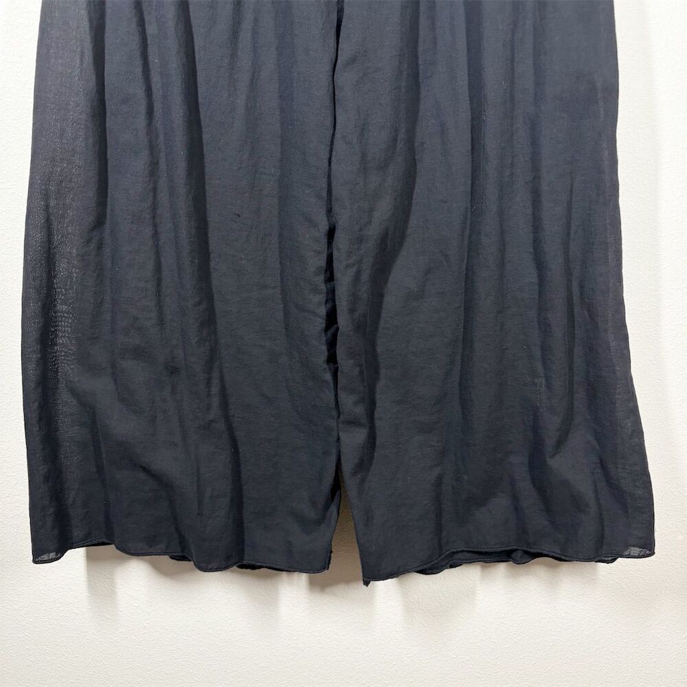 Hard Tail Forever Rolldown Double Layer Voile Pant Size M Black Gauze Cotton - Picture 3 of 9
